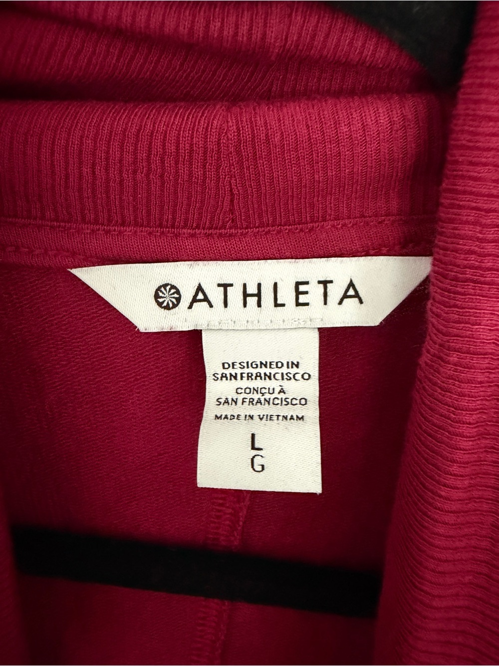 Athleta Open-Front Draped Cardigan - Raspberry Red - Picture 3 of 4